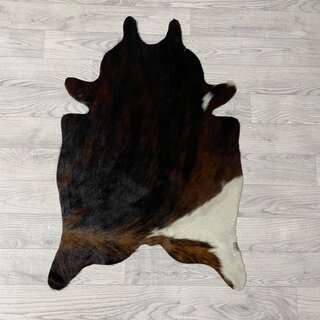 Kleine koeienhuid bruin wit zwart (Normandiër) 90x60cm