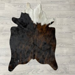 Kleine koeienhuid bruin wit zwart (Normandiër) 90x60cm