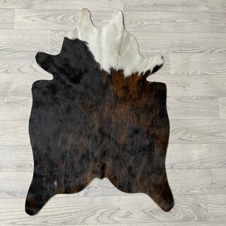 Kleine koeienhuid bruin wit zwart (Normandiër) 90x60cm