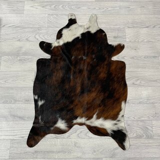 Kleine koeienhuid bruin wit zwart (Normandiër) 90x60cm