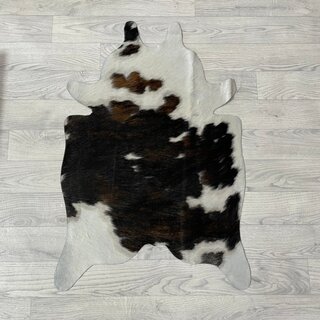 Kleine koeienhuid bruin wit zwart (Normandiër) 90x60cm