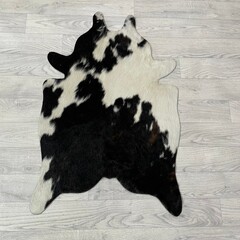 Kleine koeienhuid bruin wit zwart (Normandiër) 90x60cm