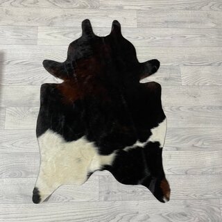 Kleine koeienhuid bruin wit zwart (Normandiër) 90x60cm