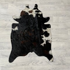 Kleine koeienhuid bruin wit zwart (Normandiër) 90x60cm