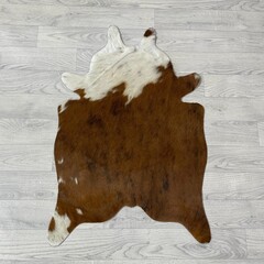 Kleine koeienhuid bruin wit zwart (Normandiër) 90x60cm