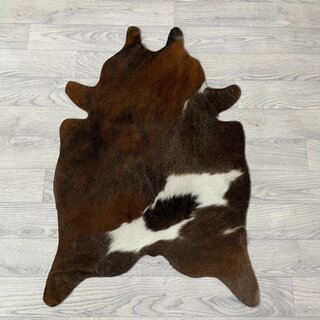 Kleine koeienhuid bruin wit zwart (Normandiër) 90x60cm