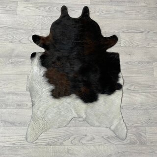 Kleine koeienhuid bruin wit zwart (Normandiër) 90x60cm