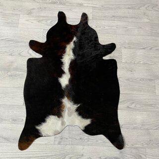 Kleine koeienhuid bruin wit zwart (Normandiër) 90x60cm