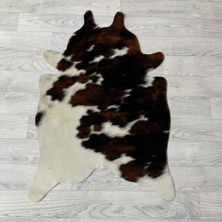 Kleine koeienhuid bruin wit zwart (Normandiër) 90x60cm