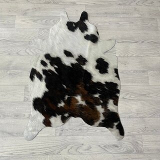 Kleine koeienhuid bruin wit zwart (Normandiër) 90x60cm