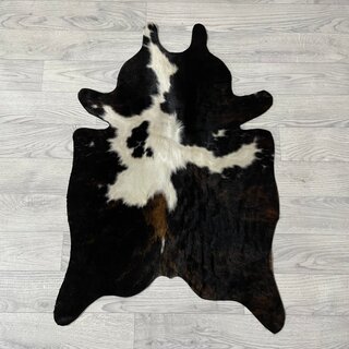 Kleine koeienhuid bruin wit zwart (Normandiër) 90x60cm