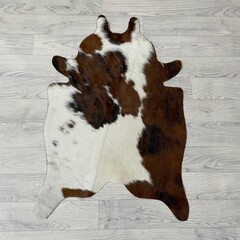 Kleine koeienhuid bruin wit zwart (Normandiër) 90x60cm
