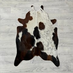 Kleine koeienhuid bruin wit zwart (Normandiër) 90x60cm