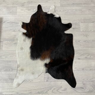 Kleine koeienhuid bruin wit zwart (Normandiër) 90x60cm