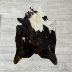 Kleine koeienhuid bruin wit zwart (Normandiër) 90x60cm