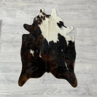 Kleine koeienhuid bruin wit zwart (Normandiër) 90x60cm
