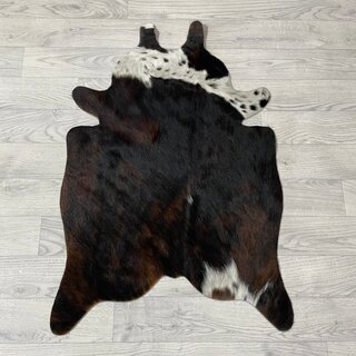 Kleine koeienhuid bruin wit zwart (Normandiër) 90x60cm