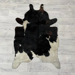 Kleine koeienhuid bruin wit zwart (Normandiër) 90x60cm