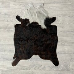 Kleine koeienhuid bruin wit zwart (Normandiër) 90x60cm