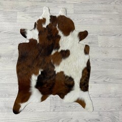 Kleine koeienhuid bruin wit zwart (Normandiër) 90x60cm