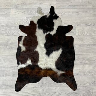 Kleine koeienhuid bruin wit zwart (Normandiër) 90x60cm