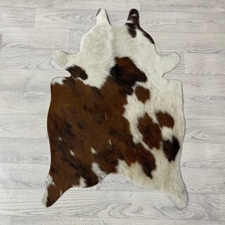 Kleine koeienhuid bruin wit zwart (Normandiër) 90x60cm