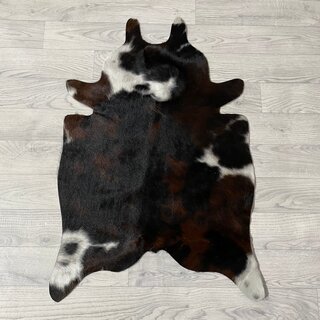 Kleine koeienhuid bruin wit zwart (Normandiër) 90x60cm