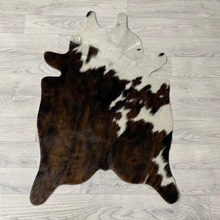 Kleine koeienhuid bruin wit zwart (Normandiër) 90x60cm
