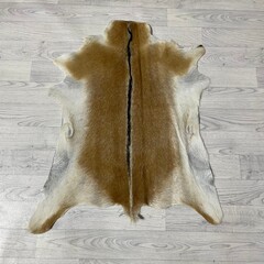 Geitenhuid bruin zwart wit 90x75cm