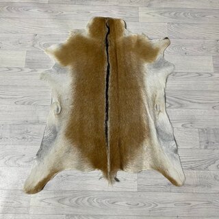 Geitenhuid bruin zwart wit 90x75cm