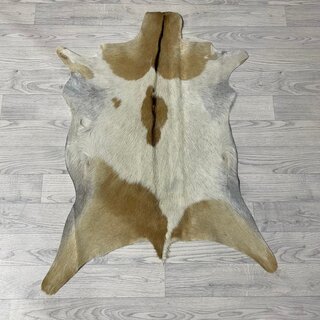 Geitenhuid bruin zwart wit 100x75cm