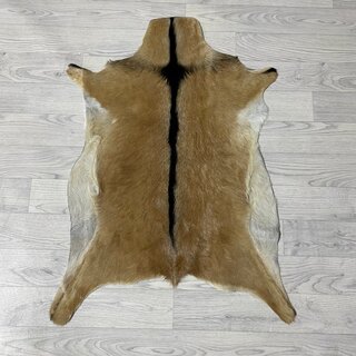 Geitenhuid bruin zwart wit 90x65cm