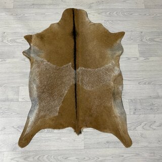Geitenhuid bruin zwart wit 90x70cm