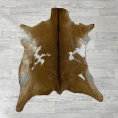 Geitenhuid bruin zwart wit 95x75cm