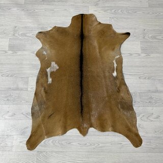 Geitenhuid bruin zwart wit 90x75cm