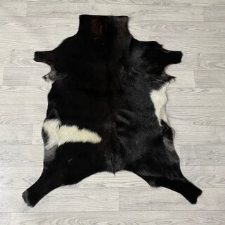 Geitenhuid bruin zwart wit 90x80cm