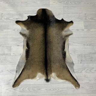 Geitenhuid bruin zwart wit 85x65cm