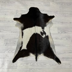 Geitenhuid bruin zwart wit 85x65cm