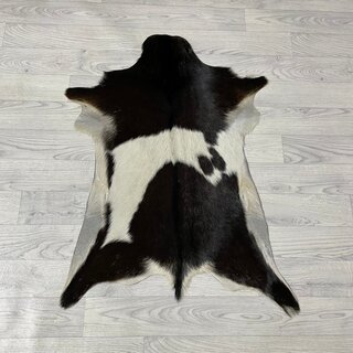 Geitenhuid bruin zwart wit 85x65cm