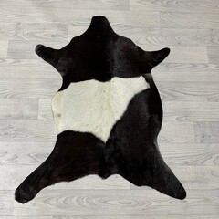 Geitenhuid bruin zwart wit 85x70cm