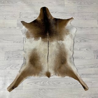 Geitenhuid bruin zwart wit 90x65cm