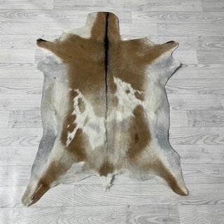 Geitenhuid bruin zwart wit 110x80cm