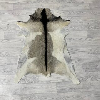 Geitenhuid bruin zwart wit 90x70cm