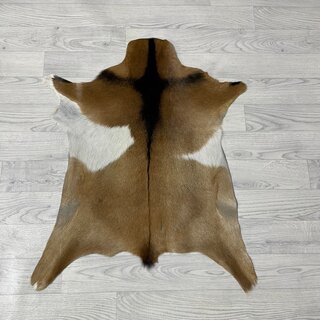 Geitenhuid bruin zwart wit 80x65cm