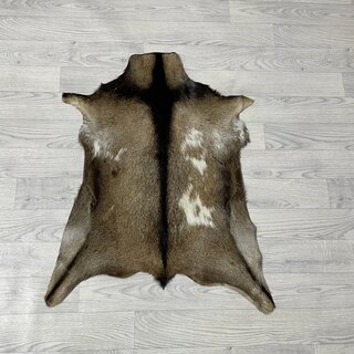 Geitenhuid bruin zwart wit 80x65cm