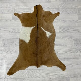 Geitenhuid bruin zwart wit 95x70cm