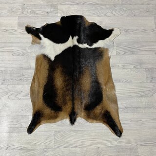 Geitenhuid bruin zwart wit 75x60cm