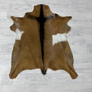 Geitenhuid bruin zwart wit 80x70cm
