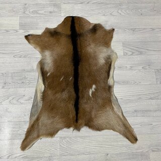 Geitenhuid bruin zwart wit 75x65cm