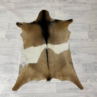 Geitenhuid bruin zwart wit 90x75cm